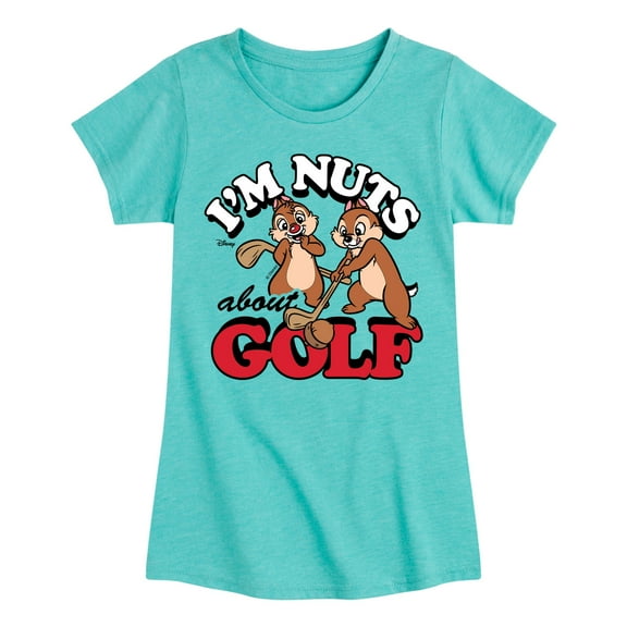 Disney - I'm Nuts About Golf - Toddler & Youth Girls Short Sleeve Graphic T-Shirt