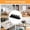 Black, variant on ABS Telescopic Kitchen & Bathroom Storage Rack Set