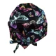 thumbnail image 2 of Gorro Médico Quirúrgico Dama Negro Mariposas, 2 of 4