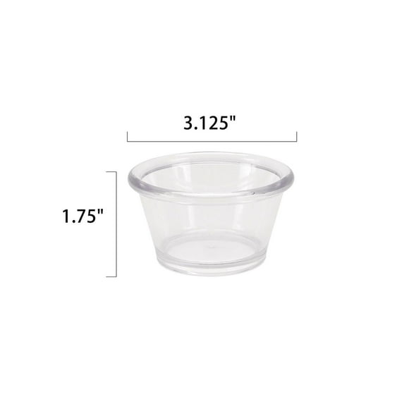 Mainstays 3.8 Ounce Plastic Condiment Cup 1pc, 3.8OZ CONDIMENT CUP