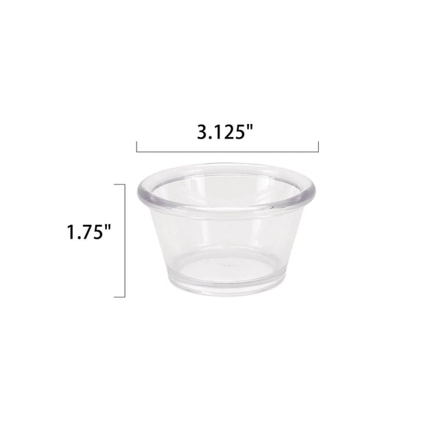 Mainstays 3.8 Ounce Plastic Condiment Cup 1pc