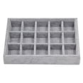 thumbnail image 2 of Juego de 2 Bandejas de Joyería Sunnimix Terciopelo Gris, 2 of 8