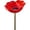 Red, variant on Bird Bath with Stake, 23.6X5.9inch Outdoor Flower Shaped Bird Bath Bowl, Decorative Garden Bird Feeder, Weather Resistant Yard Art, Colorful Flower Birdbath for Patio, Lawn and Backyard