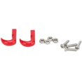 thumbnail image 4 of 2Pcs RC Metal Bumper Trailer Hook Sickle Authentic Rescue Car Hook for Axial SCX24 1/24Red, 4 of 4