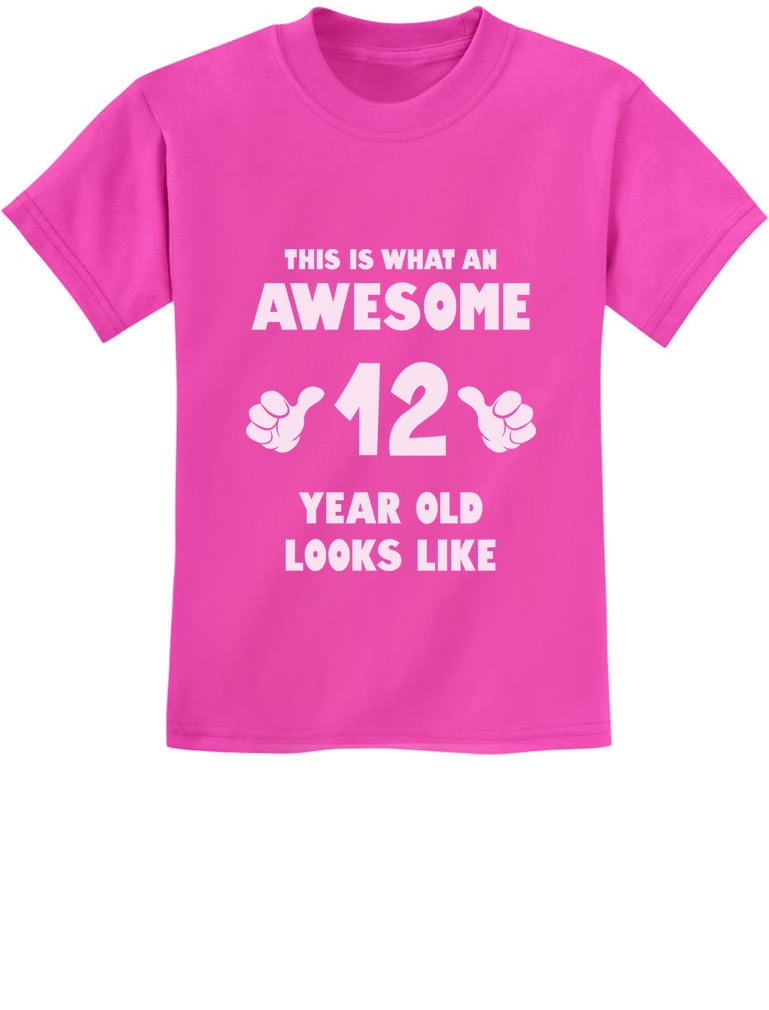 THIS IS WHAT AN AWESOME 12 YEAR OLD LOOKS LIKE Boys 12th Birthday T-shirt 