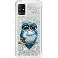 thumbnail image 2 of Compatible with Samsung Galaxy A51 5G Case Liquid Glitter Cute Stylish Slim TPU Silicone Quicksand Sparkle Shockproof Protective for Women Girls Case for Samsung Galaxy A51 5G Pearl Owl YB, 2 of 12