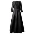 thumbnail image 3 of Cathalem T Shirt Dresses for Women Knee Length Party Casual Elegant Dress Party Fashion Women Bronzing Clubwear Comfy Dress Dress Black Small, 3 of 4