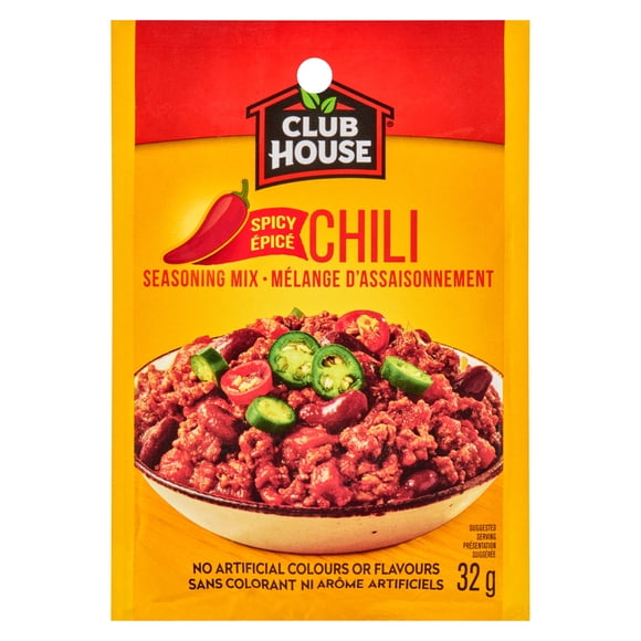 Club House, mélange de sauce sèche / assaisonnement / marinade, Hot'N Spicy Chili