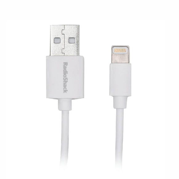 Cable RadioShack, USB a Lightning, 91.4 cm