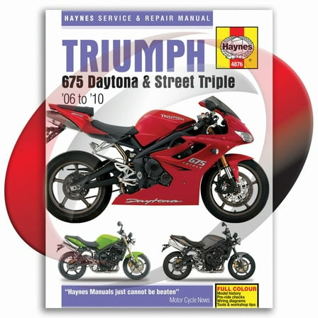 2007-2010 for Triumph Street Triple Haynes Repair Manual 4876 Shop Service Garage