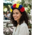 thumbnail image 4 of Colombia Venezuela Ecuador Flag Inspired Flower Crown Headband, 4 of 5