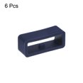 thumbnail image 3 of Uxcell 6pack Watch Strap Loop Fastener Rings 16mm Rubber Watch Holder Keeper Blue, 3 of 6