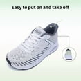 thumbnail image 6 of MAYKX Wide Toe Box Womens Walking Shoes with Arch Support | Slip On Tennis Shoes | Orthotic Sneakers for Plantar Fasciitis | Ideal for Office Staff, Long Standing & Light Outings, 6 of 7