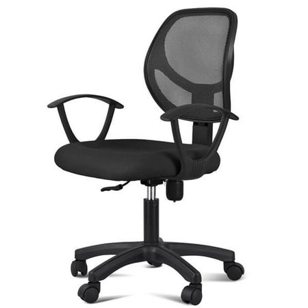 Adjustable Swivel Computer Desk Chair Fabric Mesh Office Chair with Arms Seating Back (Best All Mesh Office Chair)