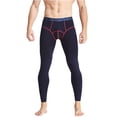 thumbnail image 1 of Pantalones largos para hombre Pantalones delgados delgados y cálidos Leggings de cintura media de color sólido a la moda Pompotops qyievc6835, 1 of 8