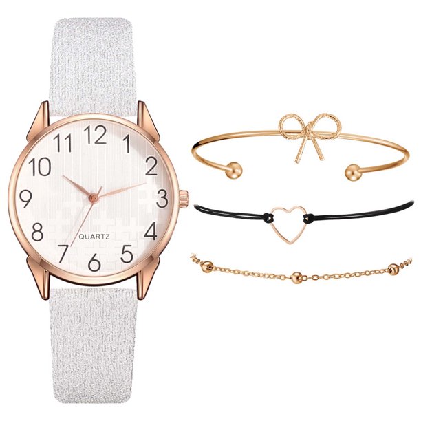 Reloj de pulsera para mujer de cuero con esfera verde cuadrada a la moda para mujer, conjunto de pulsera de cuarzo Wmkox8yii gfajkfgbkjabf1058