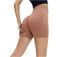 thumbnail image 4 of gbyLJF Women's Seamless High Waist Biker Shorts Stretch Tummy Hide Workout Yoga Shorts Butt Lift Slim Athletic Shorts, 4 of 4