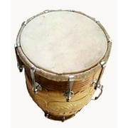 Naad Wood Professional Dholak with Carry Bag (Brown),Bag Mango Wood,Dholak