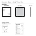 thumbnail image 2 of Frame My Mirror Framed Mirror, Brushed Silver Finish, 36" x 36", 3" Wide Frame Porter Design, 2 of 12