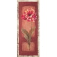 thumbnail image 2 of Gladding, Pamela 15x32 Black Ornate Wood Framed with Double Matting Museum Art Print Titled - Red Door Tulip, 2 of 4