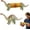 #A08-Brontosaurus, variant on Funny Novelty Dinosaur Corn Cob Holders with Stainless Steel Prongs, Handy Corn Picks, Ideal for Indoor Meals and Outdoor Summer Cookout Table Accessories