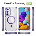 thumbnail image 5 of ShellTech for Samsung Galaxy S23 FE Case with Screen Protector Compatible,Military-Grade Drop TestedShockproof Slim Fit Magnetic Crystal Cover,Purple, 5 of 9
