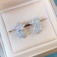 thumbnail image 2 of K-KED Wedding 925 Silver Stud Earrings Charm Women Cubic Zirconia Engagement Jewelry-White, 2 of 6