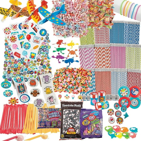Bulk 5000 Pieces Carnival Candy & Toy Prize Kit