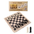 thumbnail image 3 of Yeacher Folding Three-in-one Suit Chess Board Chess Checkers Suit Backgammon Suit Chess Set Board Game, 3 of 7
