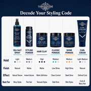 THEMANCODE Hair Styling Powder for Men & Son, Volumizing & Texturizing Powder, Long-Lasting Invisible Hold, Non-Sticky, Best for Short to Medium Hair, Father’s Day Gift for Him, Dad & Son, 1 oz