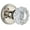 Polished Nickel, variant on Grandeur Versailles Crystal Door Knob with Georgetown Plate