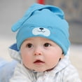 thumbnail image 4 of iHPH7 Infant Hats Baby Winter Hat Baby Hats Newborn Baby Boy Hospital Outfit Newborn Baby Girl Hats Newborn, Blue One Size, 4 of 5