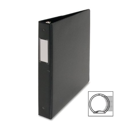 3 Ring Binder Wall Holder Business Source 3-Ring Binders w/ Label Holders - 1