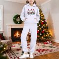 thumbnail image 2 of Piuwrlz Girls 2pcs Jogger Set Toddler Sweatsuits Sets Pocket Christmas Round Neck Sweats and Sweatpants White Size 4 Years, 2 of 9