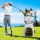 thumbnail image 4 of Funda para cabeza de driver Cow Driver, funda para cabeza de fairway, funda para cabeza de híbrido, cabeza de palo de golf Oro, 4 of 9