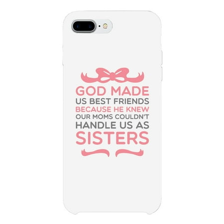 God Made Us Best Friend Matching White BFF Phone (Best Us Phone Carrier)