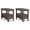 Tobacco Brown, variant on Simpli Home Warm Shaker 14 inch Solid Wood Transitional Narrow End Table in Tobacco Brown (Set of 2)