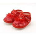 thumbnail image 4 of Baby Infant Girls Soft Sole Floral Princess Mary Jane Shoes Prewalker Wedding Dress Shoes, 4 of 5