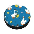 thumbnail image 3 of Balery Cartoon Goosetire Cover Waterproof Dust-Proof, Universal Spare Wheel Tire Cover For Trailer, Rv, Suv Truck And Vehicle Camper Accessories-15 Inch, 3 of 9
