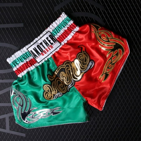 Boxing Shorts Printed Elastic waist Breathable Fighting MMA Comfortable ...