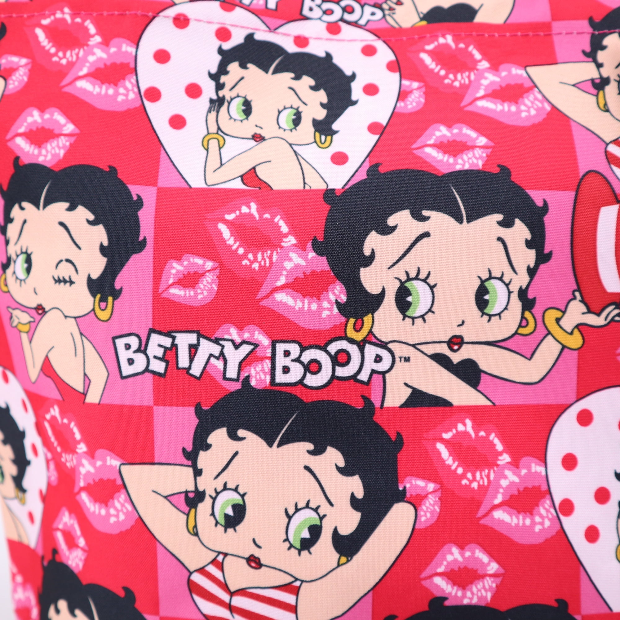 Betty Boop Polyester Shopping Bag with Coin Purse, Tote Style