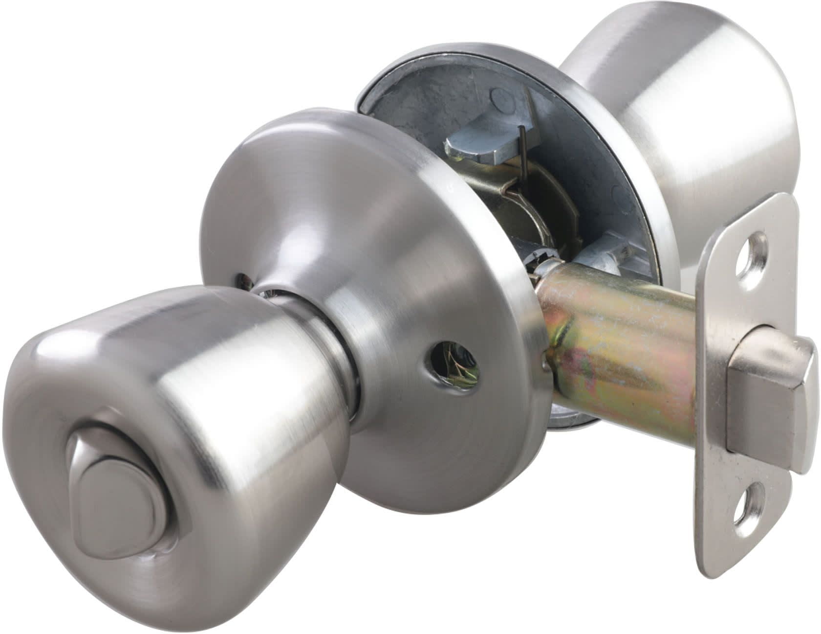 Miseno MLK3010PB Buchanan Tulip Privacy Door Knob Set - Brass