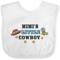 thumbnail image 3 of Inktastic Mimis Little Cowboy with Cowboy Hat and Boots Boys Baby Bib, 3 of 4
