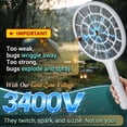 thumbnail image 2 of Electric Fly Swatter, Bug Zapper, Mosquito Zapper Racket | Gold Zone Voltage, Densest 3 mm Mesh, Apple-Like Weight - AA Battery Powered (not incl.) - Indoor & Outdoor Use with Pro Swat Tips, 2 of 7