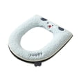 thumbnail image 2 of Thickened Toilet Seat Cushion, Sitting Toilet Cover, Warm Version, Washable, Lint Material, Zippered Style, Easy To Clean, Comfortable Cushioning, Reusable, For Household, Winter Use, 2 of 6