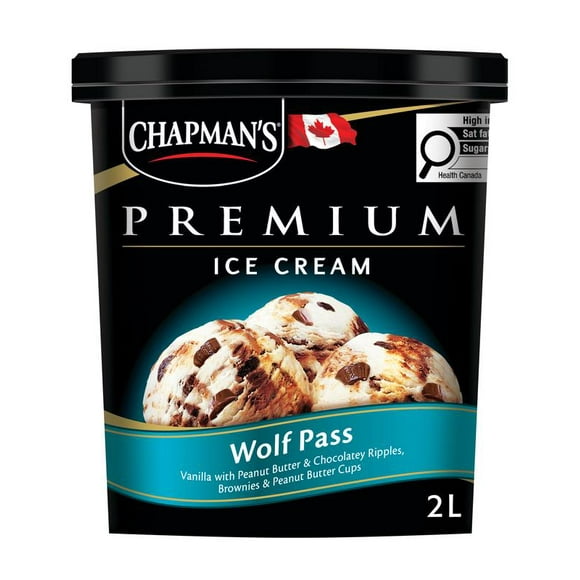 Chapman's Premium Wolf Pass Ice Cream, Chap Prem Ice Cream Wolf Pass 2L