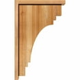 thumbnail image 3 of 6"W x 14"D x 22"H Pescadero Rough Sawn Corbel w/Backplate, Western Red Cedar, 3 of 9