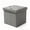 Grey-15W-15D-15H in, variant on ZEUKMXOO 15" Small Storage Ottoman with Storage, Grey Ottoman Bench for Living Room, Bedroom, Entryway Space-Saving Ottomans with Storage Cube, Upholstered Foot Stool with Storage