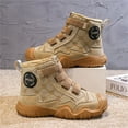 thumbnail image 5 of TIREOW Kid Hiking Boots with High-Top Ankle Support Girls Boys Summer Camp Waterproof Anti-Collision Non-Slip Desert Boots Corrective Sneakers Military Fan Shoes Work Boots, 5 of 6