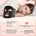 thumbnail image 3 of HLONK Red Light Relax for Face  LED Face Mask Light Relax  LEDs Face Mask & Neck Mask Red Wavelength  Rechargeable Ergonomic Design for True Skincare At Home (Black), 3 of 7